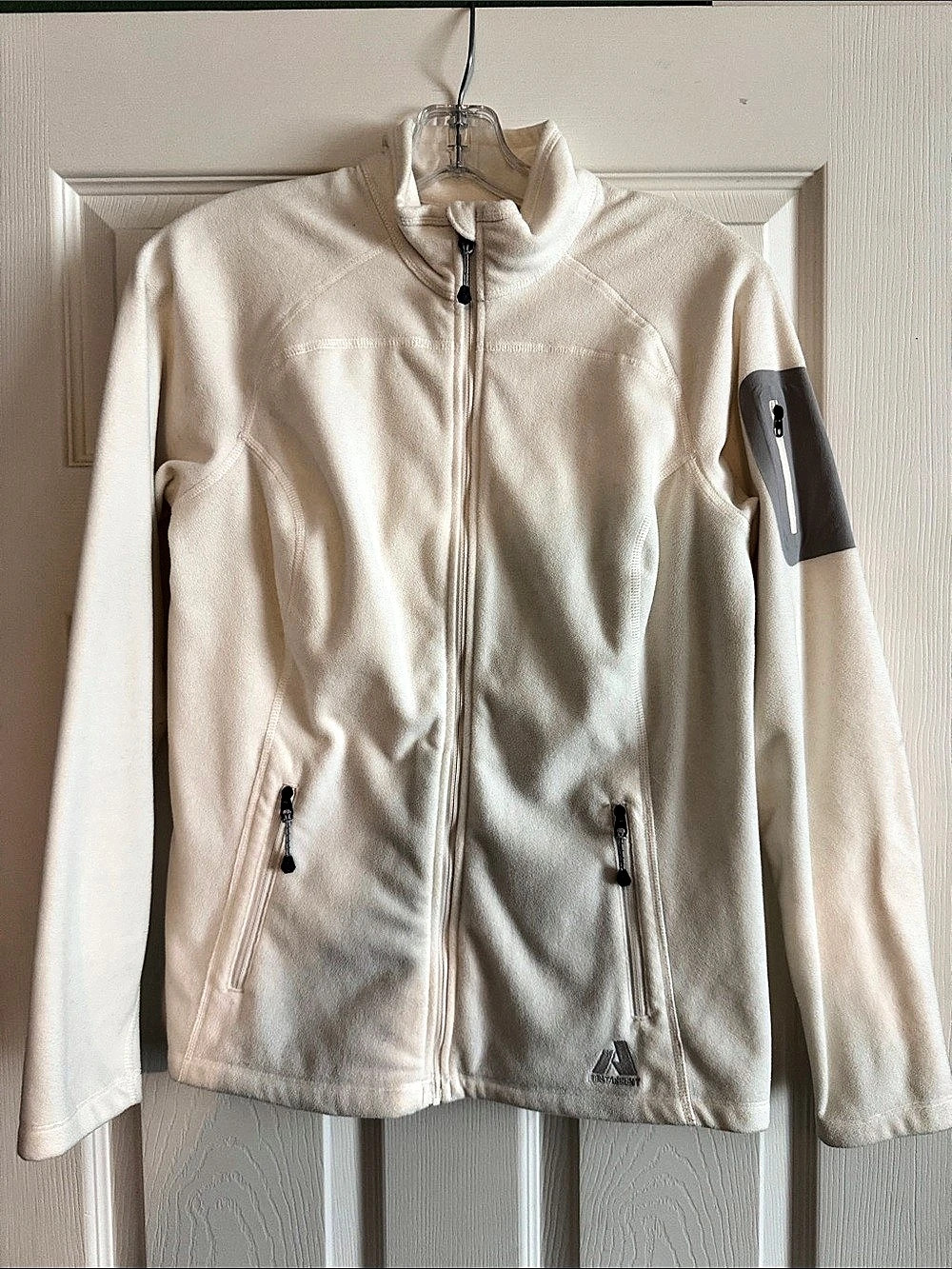Eddie Bauer First Ascent Full-Zip Fleece Jacket in Off-White